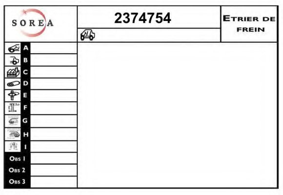 EAI 2374754 Brake Caliper